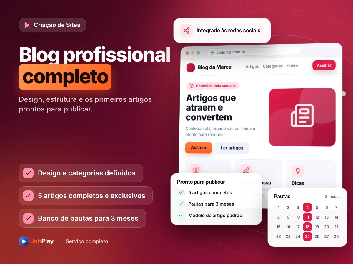 Blog Profissional Completo