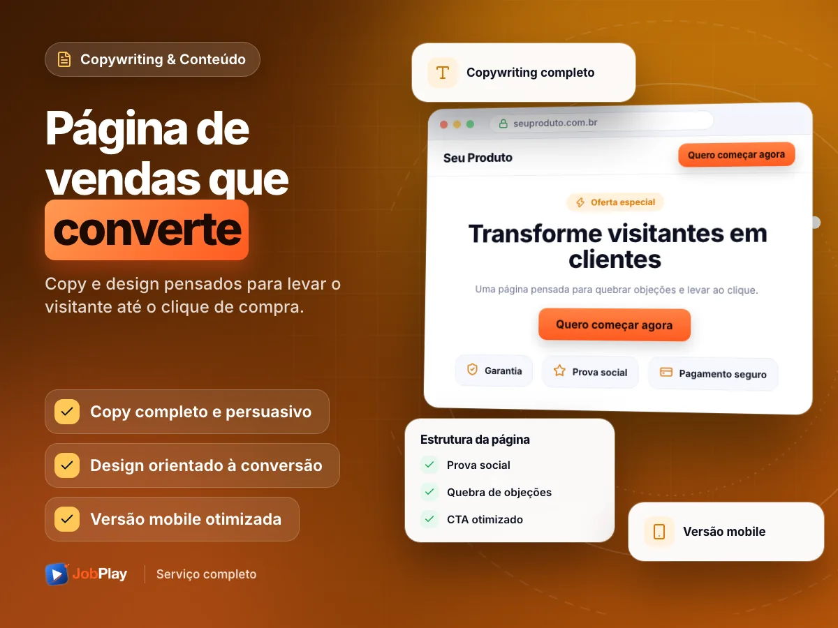 Página de Vendas Completa