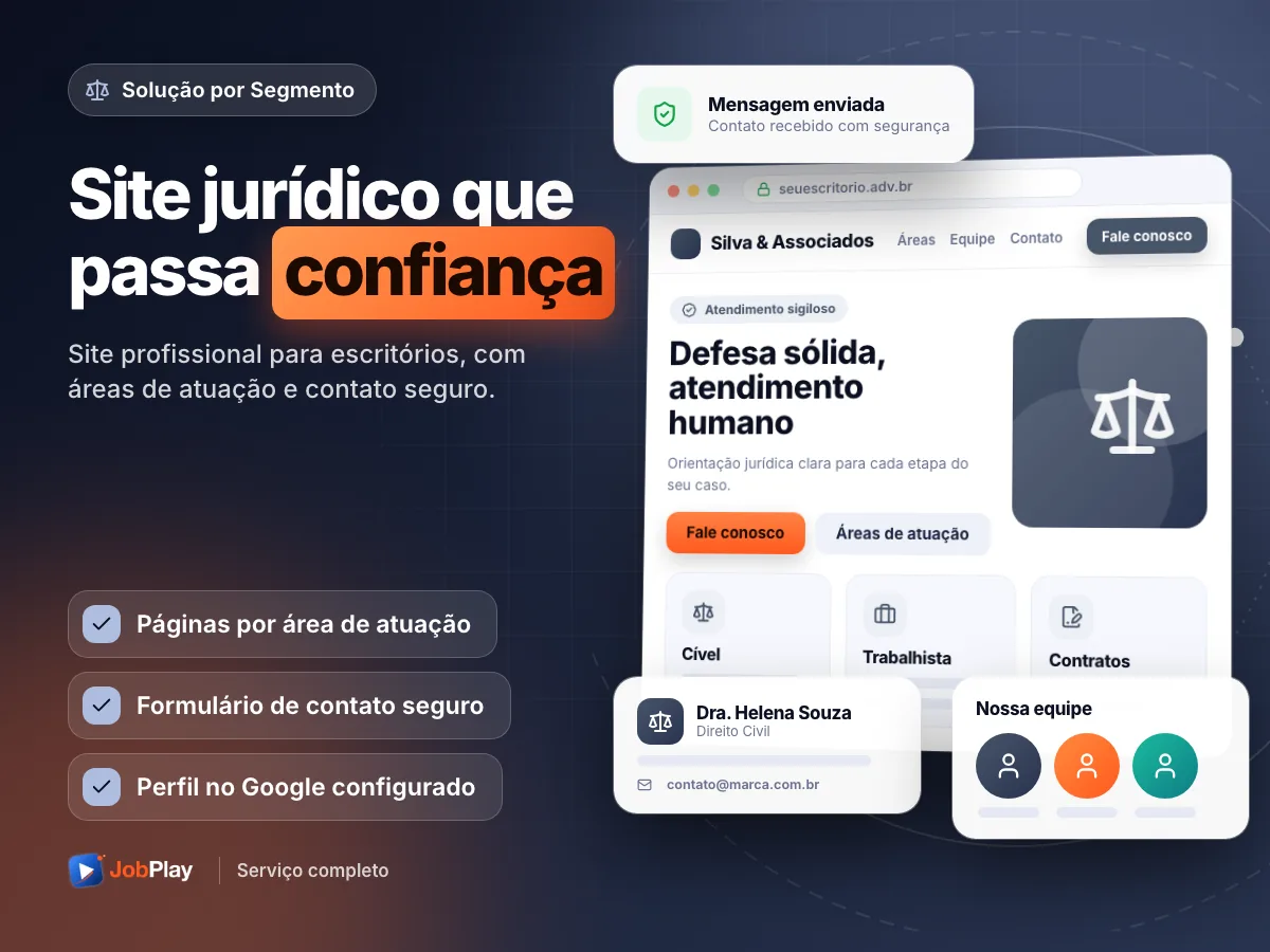 Site Jurídico Completo para Escritórios de Advocacia